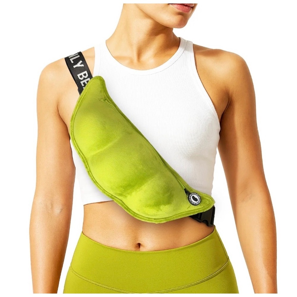 The Only Bean Edamame Fanny Pack Belt Bag New With Tags 15x6x3 Adjustable Strap